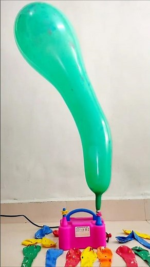 LONGEST BALLOON INFLATION💥🎈 Big Balloon #balloon #giantballoons #poppballons #shorts #funny
