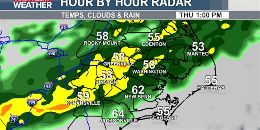 Rainy, cool and breezy Thursday