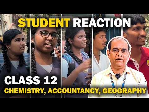 Class 12 Stateboard Exam Review 2026 | Chemistry, Accountancy, Geography Student Live Feedback 🔥