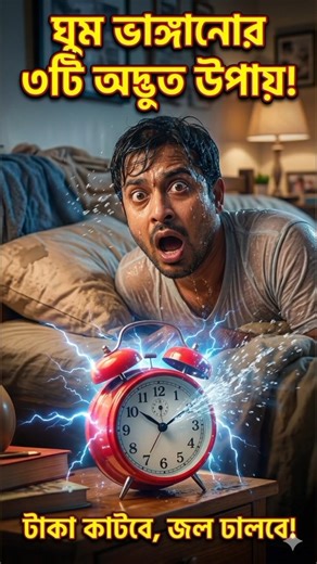 ৩টি অদ্ভুত অ্যালার্ম ক্লক যা আপনার ঘুম উড়িয়ে দেবে! #shorts