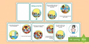 Social Story Sitting on the Mat Booklet