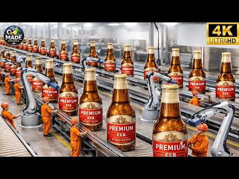 How Beer Is Produced | Made Explained | Inside a Modern Beer Factory (Full Process)