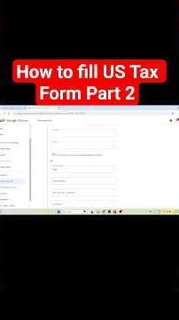 how to fill US tax form part 2