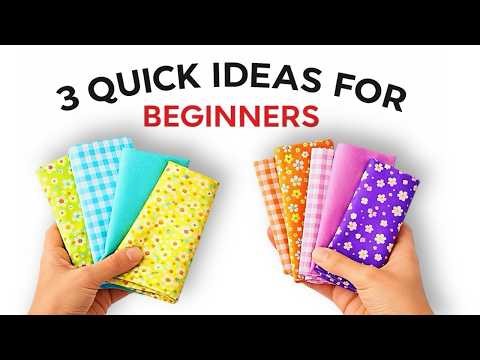 3 Quick Sewing Projects You Can Make in 10 Minutes (Perfect for Beginners) ✂️🧵