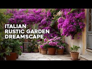🌸 Fall in Love with This Italian Rustic Garden Dreamscape