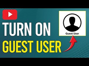 How To Turn On Guest User On YouTube (How To Enable/Set Up/Manage Guest User On YouTube)