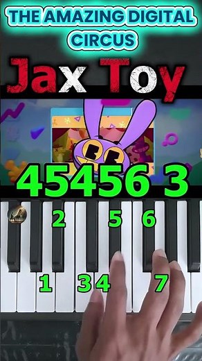 Jax Toy The Amazing Digital Circus Piano Tutorial #shorts #pianotutorial