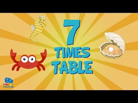 Seven Times Table | We learn English by singing. Songs for children.