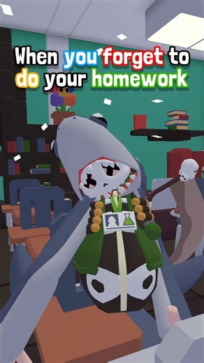 When you forget to do your homework… #viralvideo #vr #yeeps