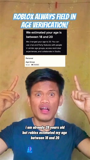 THEY FAILED IN VERIFYING HOW OLD I AM #robloxshorts #robloxtrend #robloxissues