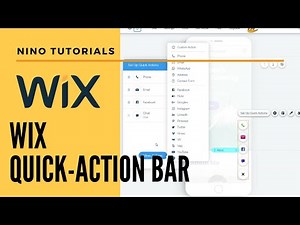 Set up your Wix Quick Action Tool Bar in Minutes | Wix Mobile Editor