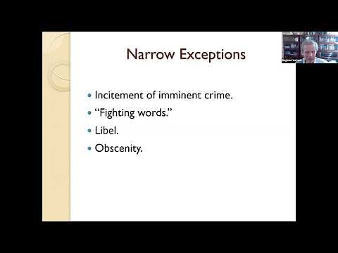 First Amendment: Freedom of Speech and Press