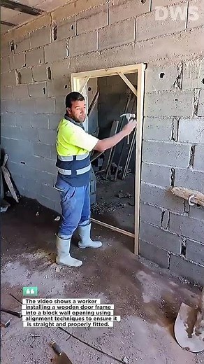 Perfect Door Frame Installation With Fast Alignment Method