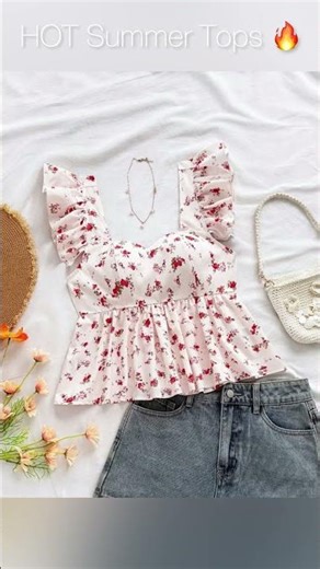 Summer Short Tops Haul 2026 🌸 Trendy Crop Tops Try-On#shorts