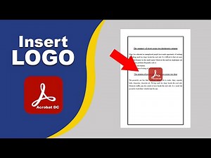 How to insert a logo into an existing pdf file using Adobe Acrobat Pro DC