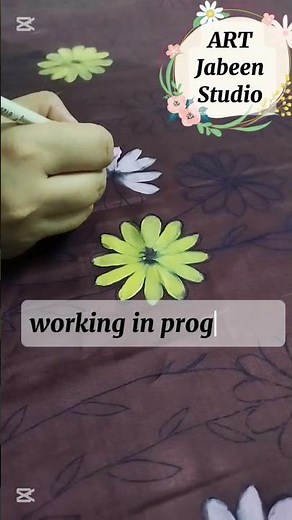 fabric painting for beginners|student work #fabricpainting