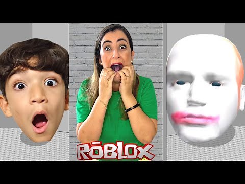 THE GIANT HEADS OF ROBLOX WANT TO CATCH ME IN THE ESCAPE RUNING HEADS CABEÇÃO - FAMÍLIA ROCHA GAMES