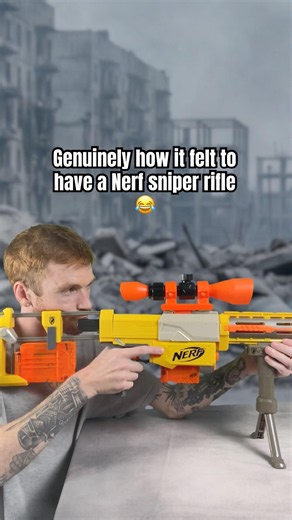 This is exactly it Felt to Have a Nerf Sniper Rifle😆