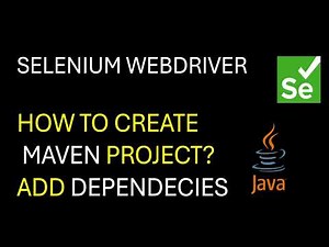 Selenium WebDriver | How to create Maven Project and add Maven dependency #seleniumwebdriver