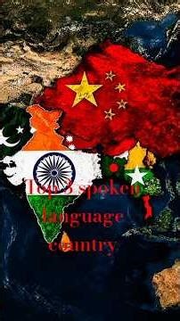 India vs Neighbour Countries top 3 spoken language (map animation)