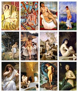 12x Classic Nudes #1 Postcard Collection-a Set of 12 Reproduction Art Postcard-sized Miniprints - 300gsm Premium-quality Matte Photocard - Etsy