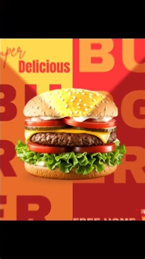Burger poster #graphicdesign #graphicdesign #posterdesign #posters