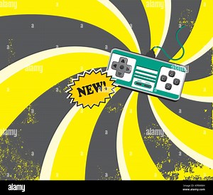 editable video game console theme vector graphic art design illustration Stock Vector Image & Art - Alamy