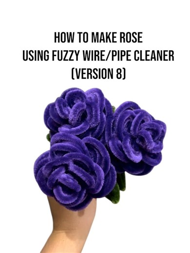 23K views · 210 reactions | How to make Rose using Fuzzy Wire/ Chenille Twist Wire/Pipe Cleaner. Fuzzy Wire Rose Tutorial(version 8). #foryou #fypage #fuzzywire #fuzzywireflowers #rose #diy #roses #rosetutorial #rosepipecleaner #tutorial #tutorials #diy #craft #crafts #crafter #pipecleanercrafts #fuzzywireflower #fuzzywirebouquet #fuzzywire #pipecleanerflowers #chenillestems #craftersgonnacraft #craftersoffacebook #fuzzywireflowers #CraftersOfInstagram | Wear Thaleia | Facebook
