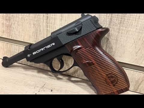 Quick Review of the Borner 4.5mm/.177 P38 Air Pistol (Metal – Black)!!