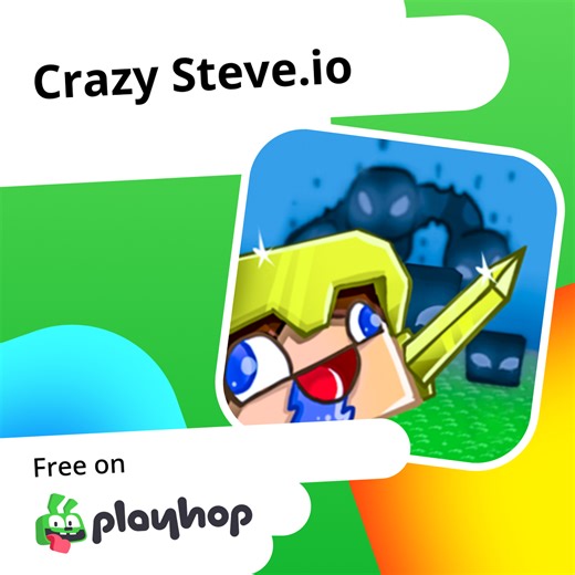 Crazy Steve.io: Play Online For Free On Playhop