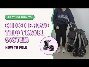 How to Fold the Chicco Bravo Trio Stroller Fast & Safely | Step-by-Step Demo