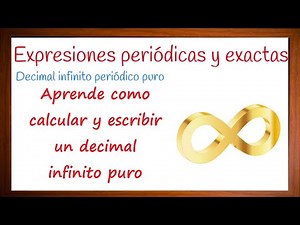 Decimal periódico puro. Clasificación de los decimales infinitos