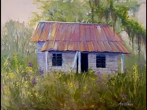 Acrylic painting tutorial using Golden Fluid Acrylics!