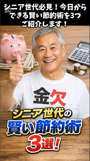 シニア世代の賢い節約術3選！今日からできる簡単テク #節約術 #生活の知恵 # 年金生活 #物価高対策 #シニアライフ