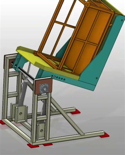 Bin Dumper #hydraulic #simulation #solidworks #solidedge #autocad