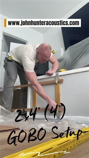 Setting Up Our Fully Height Adjustable Gobos @BiznessBoi Recording Studio!