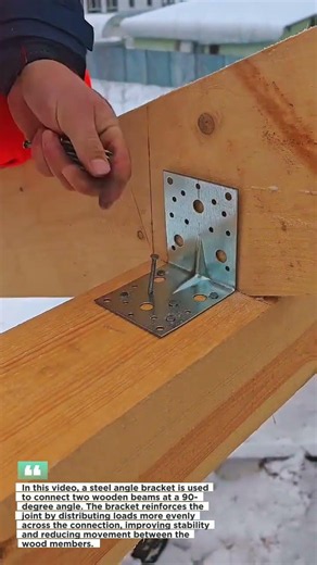 ⚡ The Fastest Way to Reinforce a Wood Joint? Watch This Simple Steel Bracket Trick!