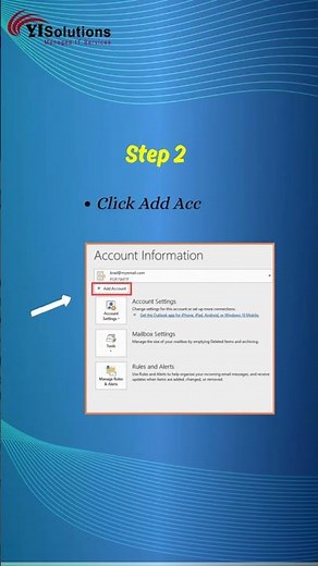 How to Configure Email Account in outlook?| Easy Step| #yisolutions #itserviceprovider #itexperts