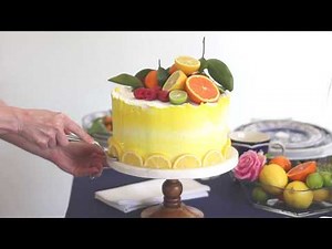 Lemon Syrup Cake and a Colorful Tablescape