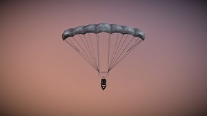 Parachute – with Opening Animation & Backpack - 3D model by GAMICO