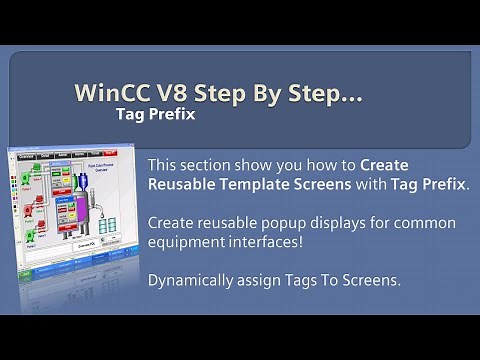 WinCC v8.0 Step By Step 15: WinCC Tag Prefix example with Pop Up screens 🏭👨‍🔧🛠 #winccguru