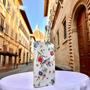Italian Leather Wallet: Handmade Floral Wallet, Florence Craftsmanship - Etsy