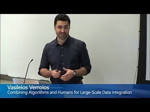 Combining Algorithms and Humans for Large-Scale Data Integration