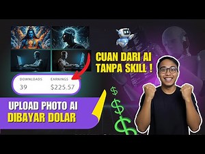 ASLI DIBAYAR DOLAR ! CARA JUALAN FOTO AI UNTUK PEMULA DI ADOBE STOCK - TUTORIAL JUALAN FOTO AI 2026