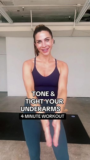 4 Minute Underarm Strength Workout with Dumbbells