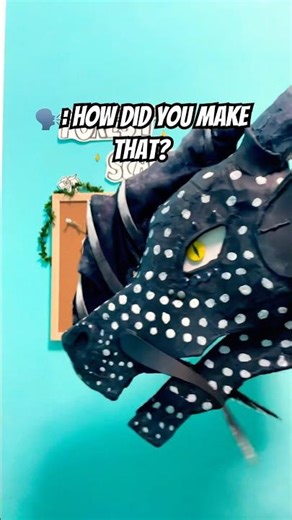 How to make a dragon puppet….. #dragonpuppets #dragonpuppeteer #dragon #shorts