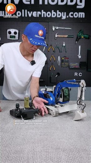 NEW HYDRAULIC RC EXCAVATOR HOW TO START OLIVER SHOWS YOU STEP BY STEP PERFECT SETUP GUIDE 🔥 #rc