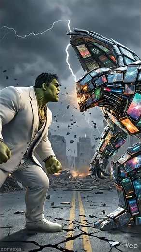 Hulku Vs Rubot #hulkstory #hulk #hulku