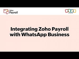 Integrating Zoho Payroll With WhatsApp Business