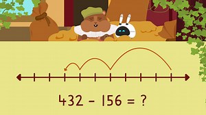 Three Digit Subtraction with Regrouping - Number Line | sofatutor.com